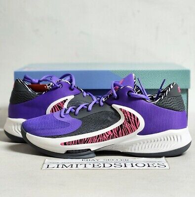 Nike Zoom Freak 4 Grape Purple Black DO9680-500 Men US 11 Size