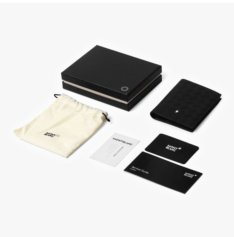 Pre-owned Montblanc Extreme 3.0 Leather 6cc Card Holder Case Cover Wallet Purse For Men In Black
