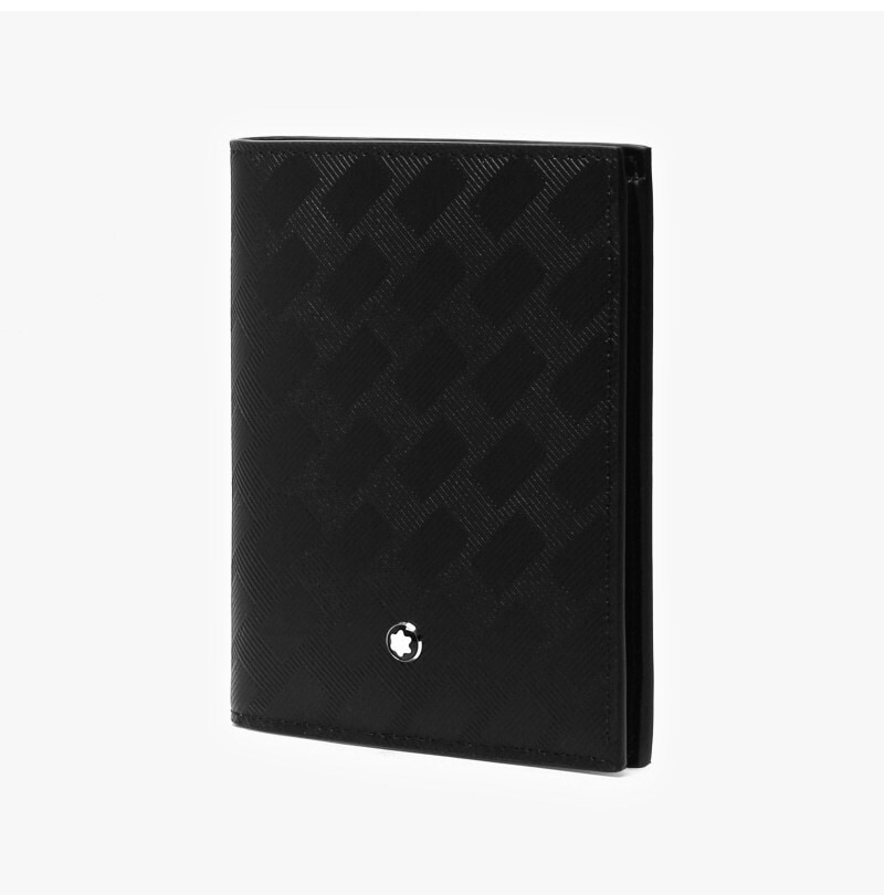 Pre-owned Montblanc Extreme 3.0 Leather 6cc Card Holder Case Cover Wallet Purse For Men In Black