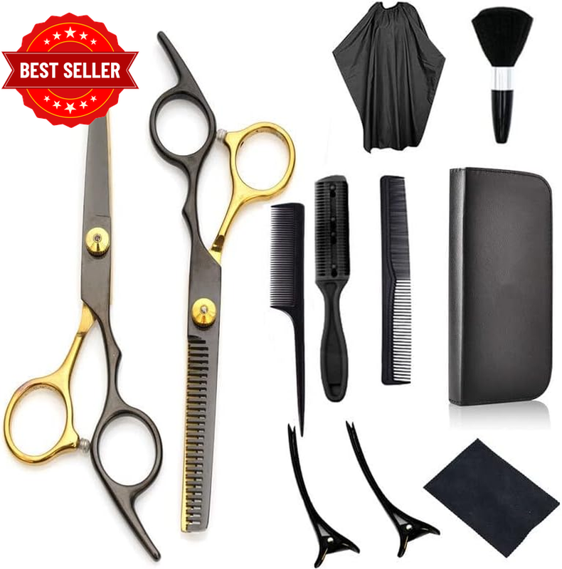 Professional Hair Cutting Scissors Set Barber Thinning Scissors Hairdressing She