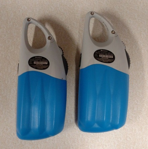 Pair of Uniden Eco Trek2 Model #FRS410 2-Way 2-Mile 14- Channel Walkie Talkies