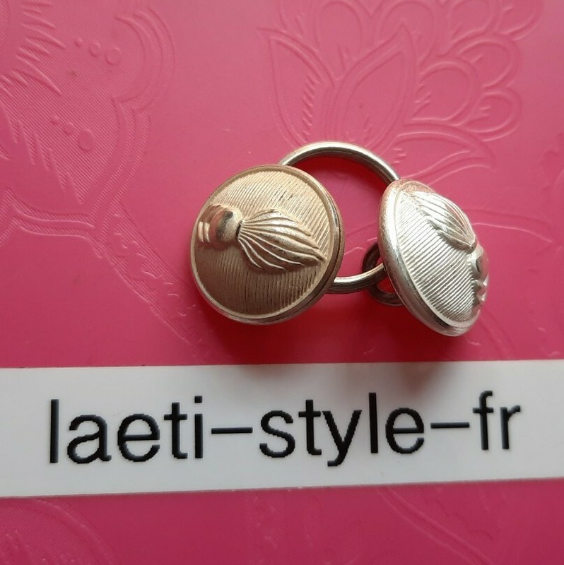 B01c02lot 2 Boutons D'Uniforme Cta Corps Technique Administratif D16mm Militaria