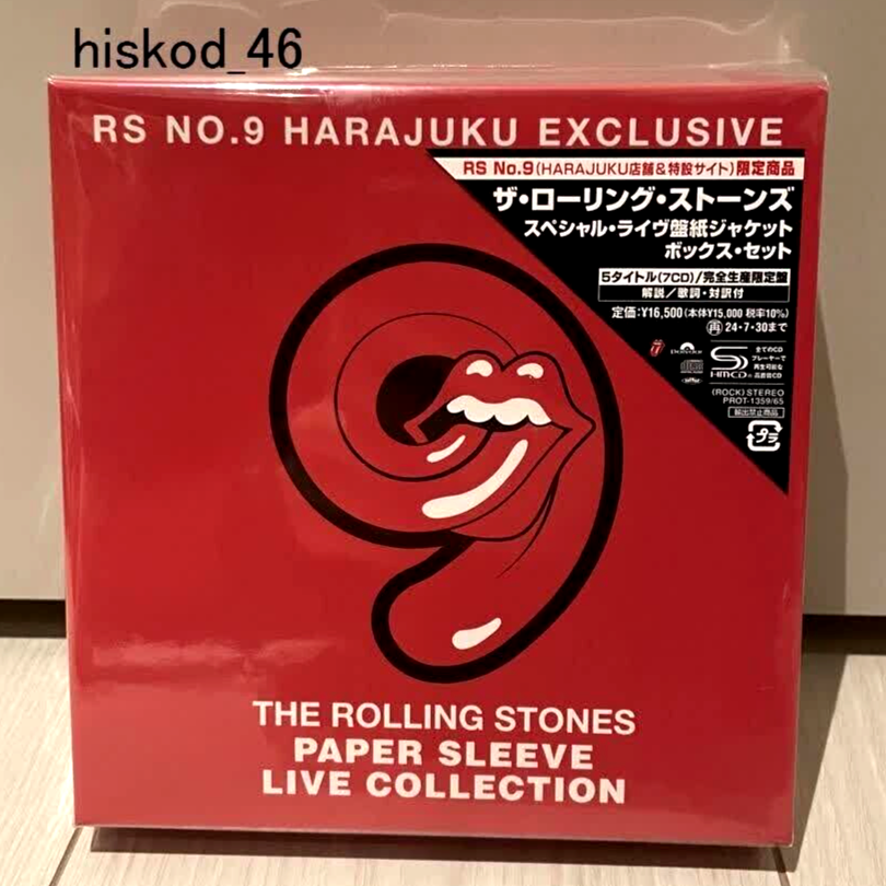The Rolling Stones Paper Sleeve Live Collection RS NO.9 Harajuku 