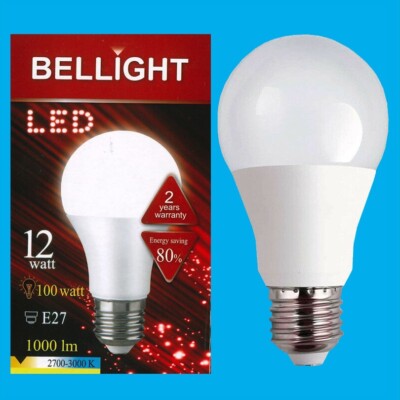 1x 12W LED GLS A60 ES Edison E27 3000K Warm White Lamp Light Bulb 1000Lm 230V