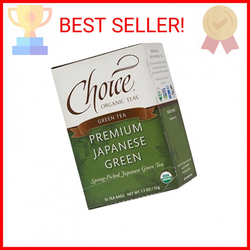 Choice Organic, Premium Japanese Green Tea, 16 ct