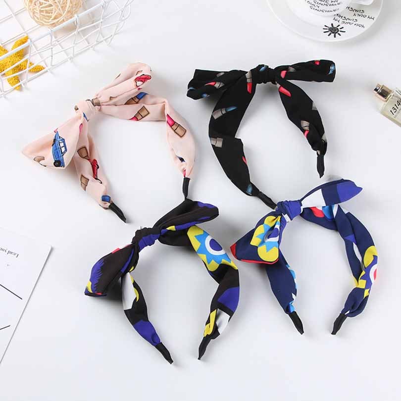 Fashion Ladies Headband Twist Hairband Big Bow Knot Hair Band Hoop