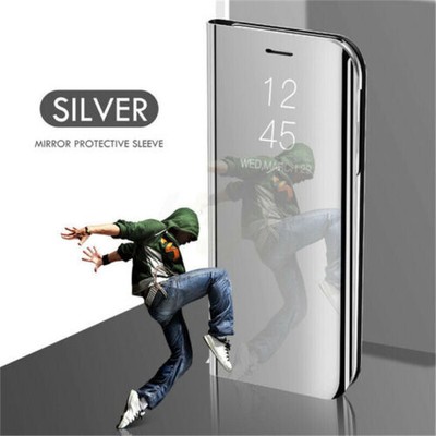 For Xiaomi Redmi 12 13C Note 11 12 Pro Smart Leather Flip Mirror Stand Case Skin