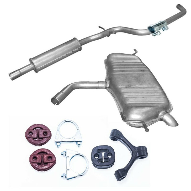 Auspuff Komplett Vw Golf V 1.4i -16v Auch Plus SchrÃ¤Gheck  + Montagesatz