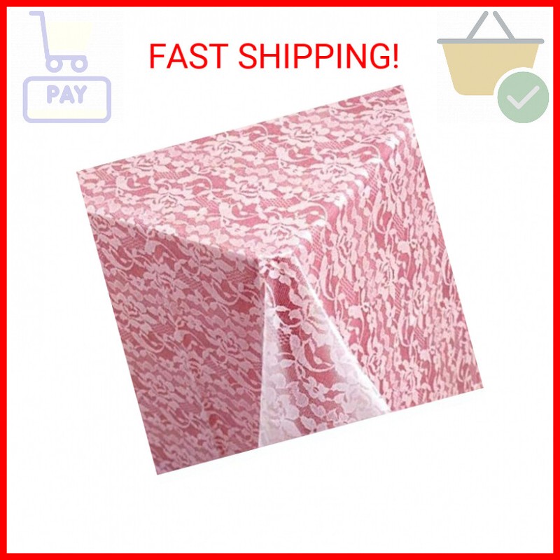 Creative Converting Lace Design Plastic Table Cover