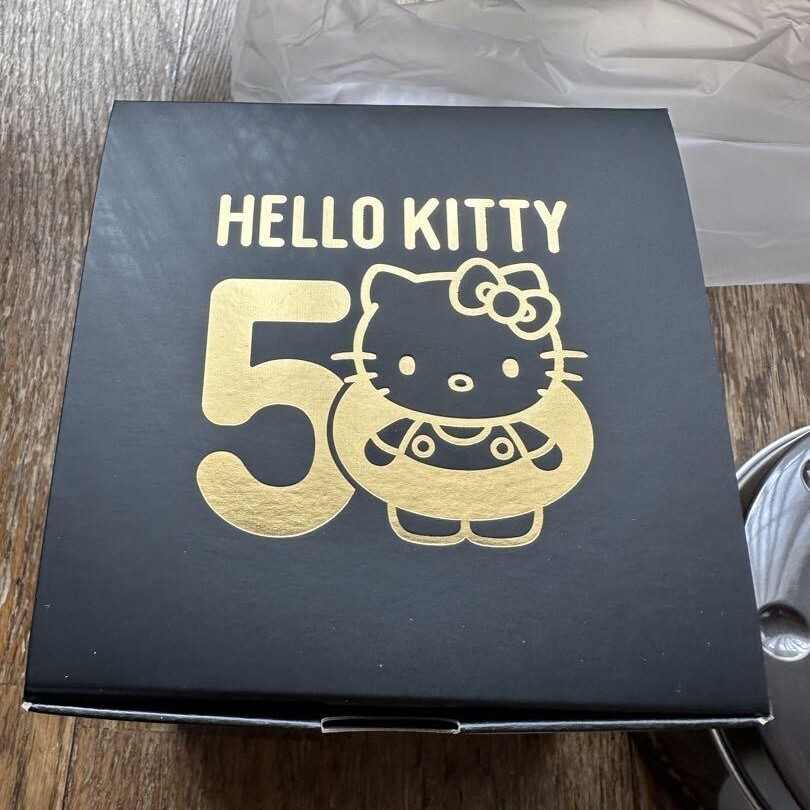Pre-owned G-shock Hello Kitty 50th Anniversary Collaboration Dw-5600kt24-1jr Limited Black