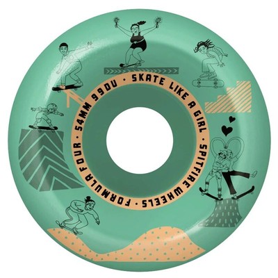 Spitfire Skate Like A Girl Conical Full F4 99D 54mm Skateboard Wheels