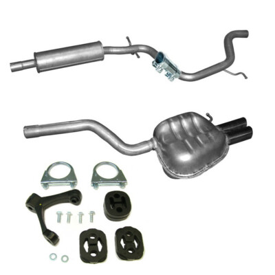 Seat Leon 1,8 TSI Mitteltopf Endtopf Auspuff Auspuffanlage Anbausatz
