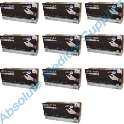 *1,000-Glove* Ansell MicroFlex LIFESTAR EC PF Dual Layer Extended Cuff LSE-104-S