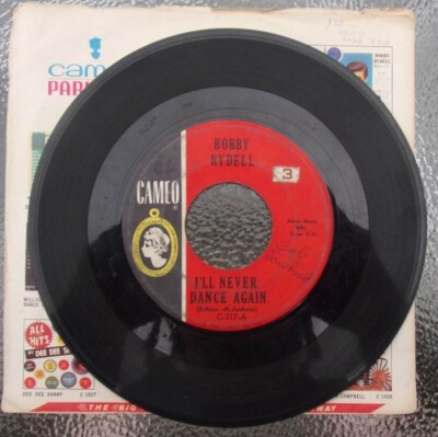 Bobby Rydell 45 RPM Record-I'll Never Dance Again