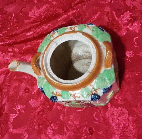 Rare Banko TeaPot Vintage Japanese Banko Tea Pot 2 Lady and a man