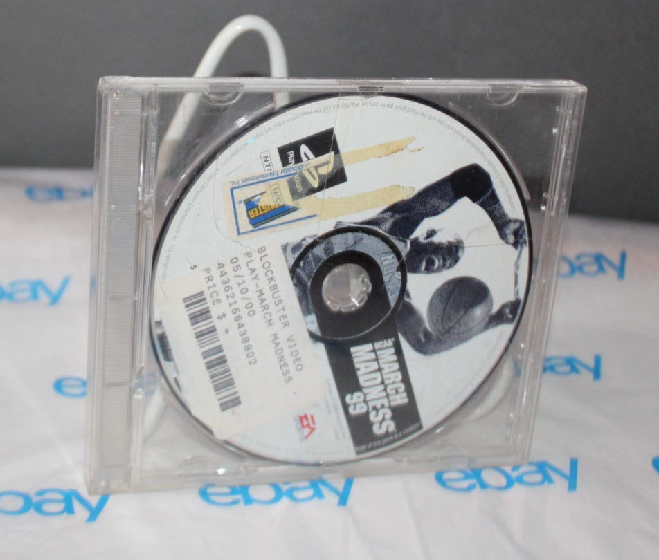 NCAA March Madness  99 Original Playstation 1 Video Game  Blockbuster PreViewed