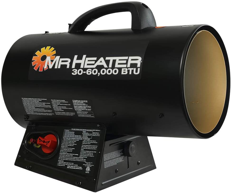 MH60QFAV 60,000 BTU Portable Propane Forced Air Heater, 19.7