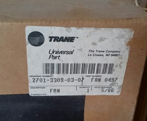 Trane Squirrel Cage Blower Wheel 8 1/4