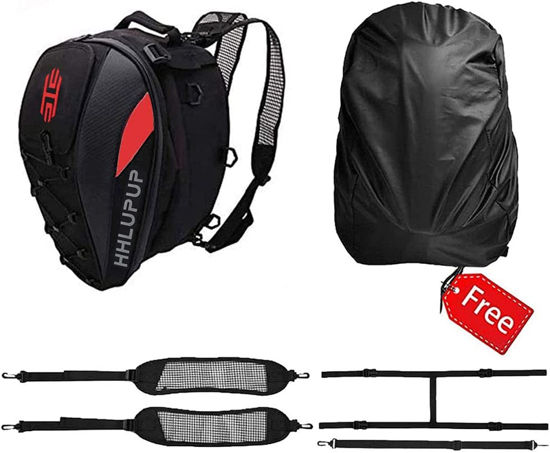 Motorcycle Tail Bag Seat Helmet 38L Motorcycle Backpack Waterproof