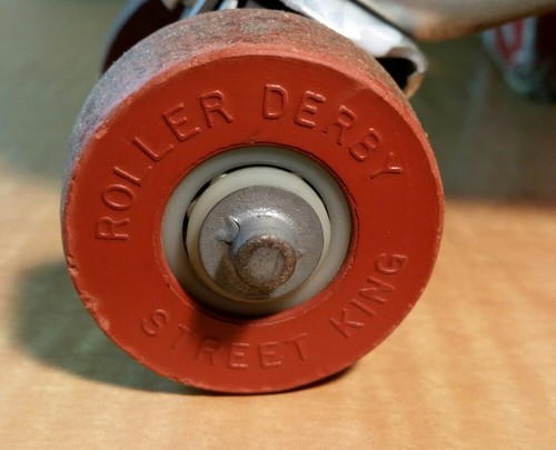 VINTAGE ROLLER DERBY STREET KING OUTDOOR RARE BLACK! SHOES SKATES SIZE 3.5, 4Y