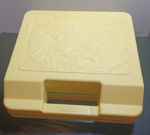 Vintage Fisher Price Sesame Street Big Bird Record Player Phonograpgh 1983 Works