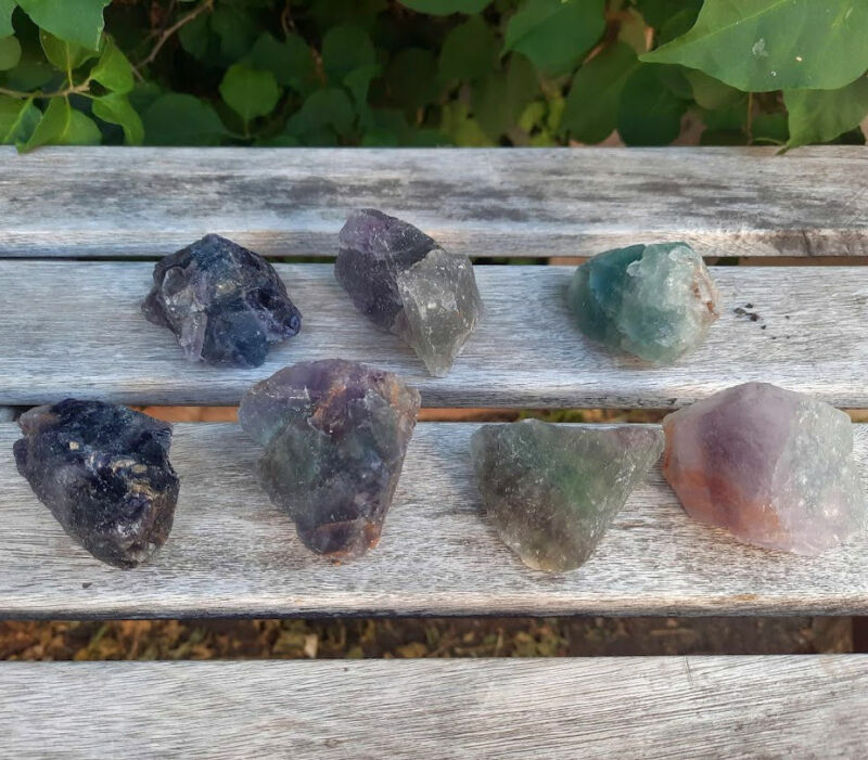 Raw Rainbow Fluorite S, Soul Purpose, Clarity, Intuition, Source Connection