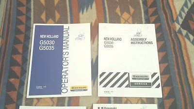 New Holland G5030 G5035 Operator's Manual 2009 + Kawasaki FX850V Manual Zero
