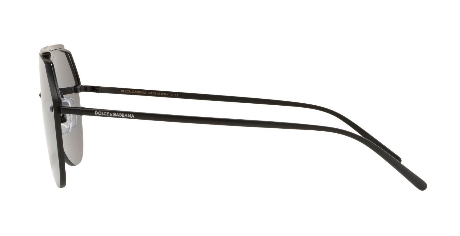 Pre-owned Dolce & Gabbana Dg 6188 Shiny Black/grey (501/87) Sunglasses In Gray