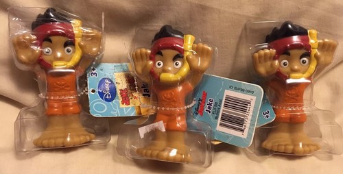 LOT (5) Disney Jake & The Neverland Pirates Bath Toy Figurines - NEW!