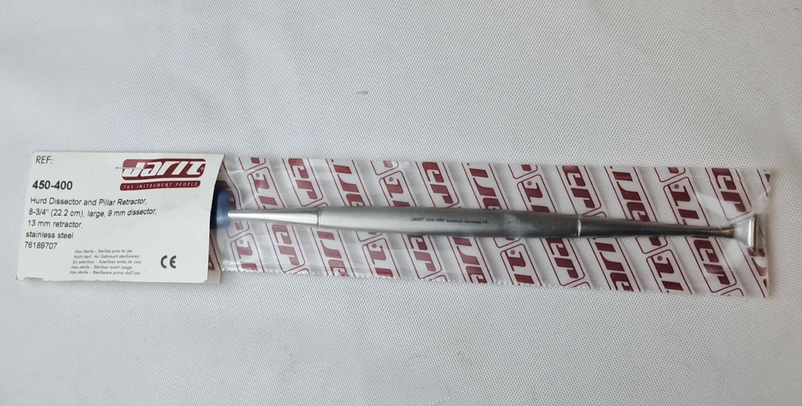 Integra Jarit 450-400, Hurd Dissector and Pillar Retractor, 8-3/4" Large.