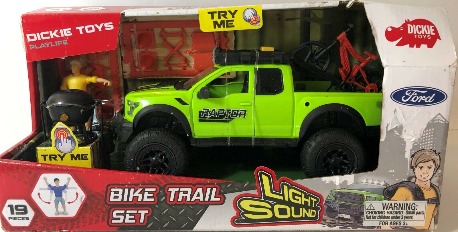 2017 NEW Dickie Toys Playlife- BIKE TRAIL SET - 19pc (Ford 2017 NEW Dickie Toys Playlife- BIKE TRAIL SET - 19pc (Ford