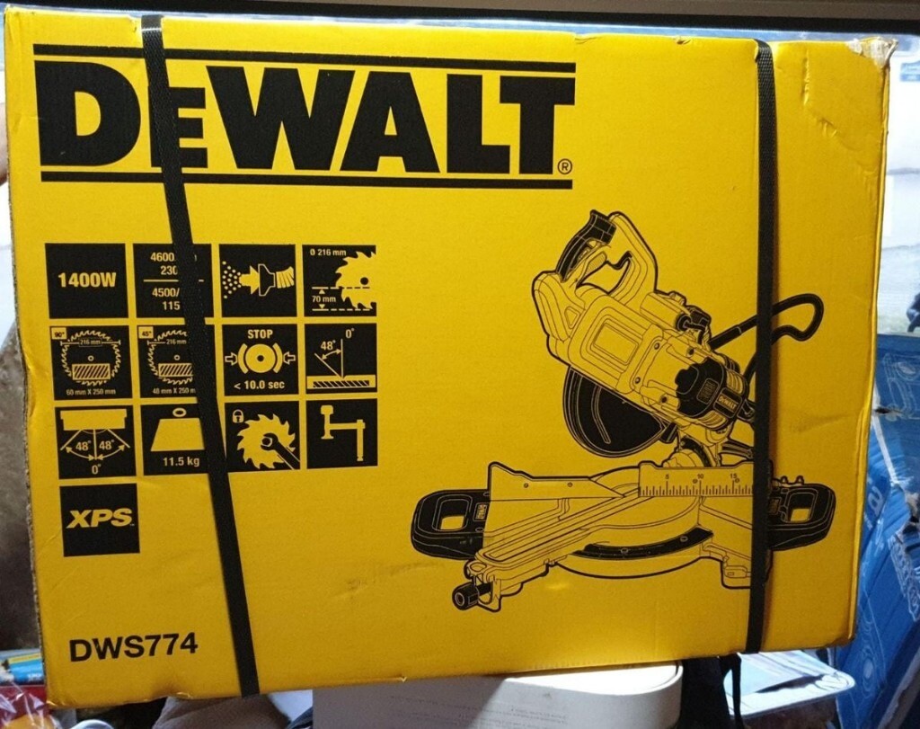 New & Boxed DeWalt XPS DWS774 1400W 216mm Mitre Saw | in Clapham ...