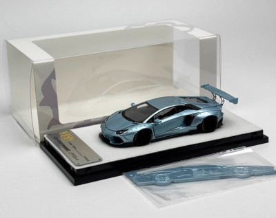 PGM 1:64 Ice Blue LBWK Aventador LP700-4 Sports Model Diecast Collect Car