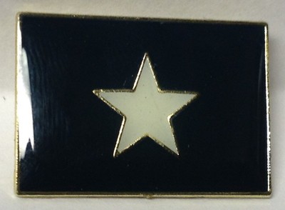 bonnie blue confederate flag lapel pin hat tac new