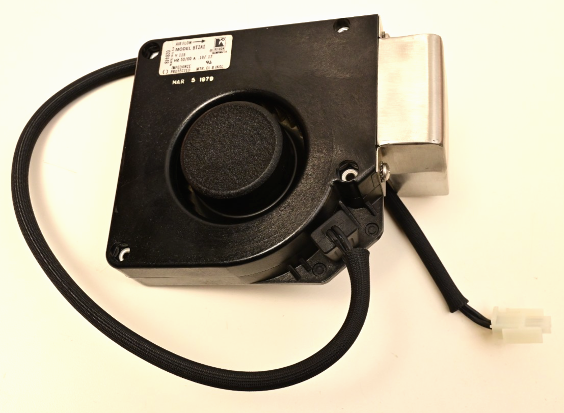 Comair Rotron Biscuit Fan Model BT2A1 w/ Stainless Steel 90° Blower Duct 115V AC