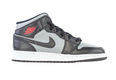 

Джордан 1 Mid Shadow Red Black/Gym Red-Particle Grey (554725 096)