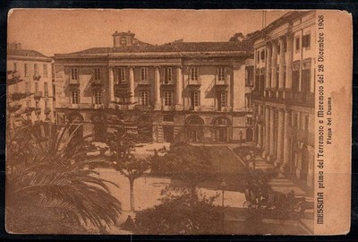 Messina 1908 Cartolina 80% non viaggiato Piazza Duomo ante Terremoto