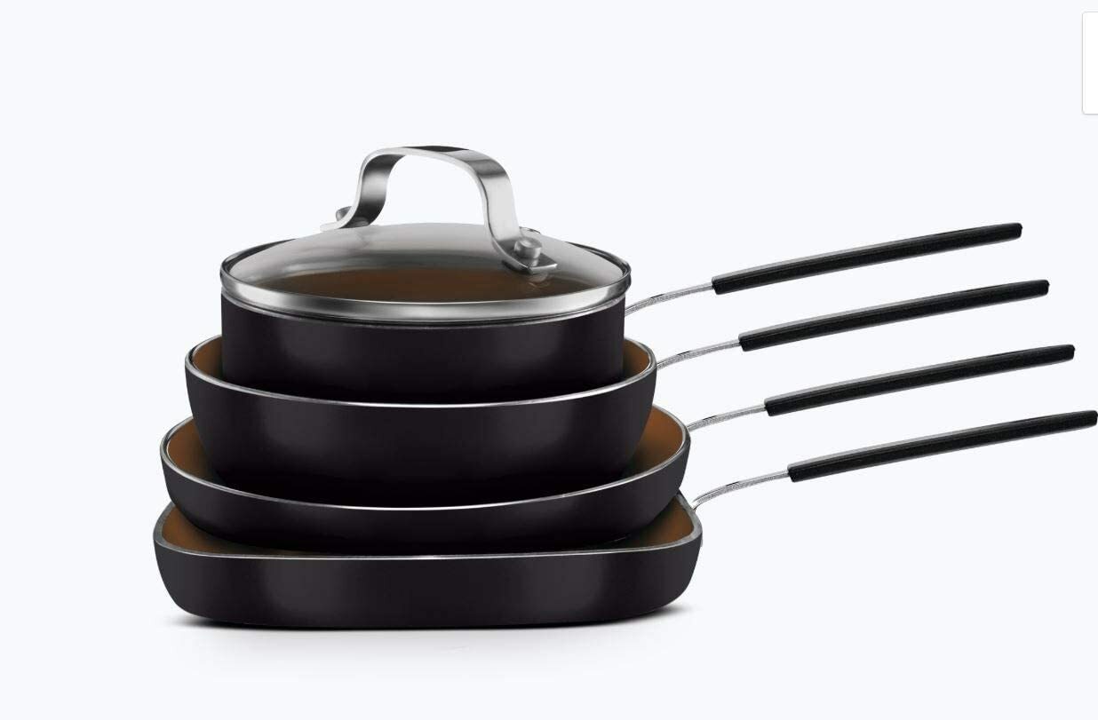 Gotham Steel Mini Stackmaster Nonstick 5 Piece Cookware Set As Seen