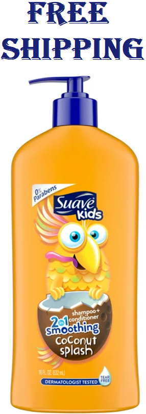Suave Kids 2In1 Smoothing Coconut Splash Shampoo plus Conditioner 18 Fl Oz