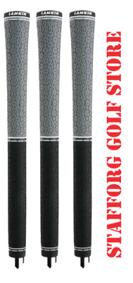 LAMKIN ST+2 Hybrid 360 Standard+ Golf Grips CORE .600'' ROUND Grey/Black - New