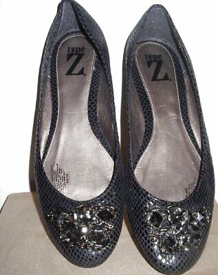 NEW $89 TYPE Z DRESSY JEWELED BALLET FLATS ''GLAM'' SHOES SZ 9 FITS 8 N AA 