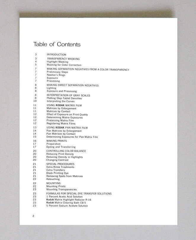 Купить Инструкции и руководства Kodak Dye Transfer Process Instruction