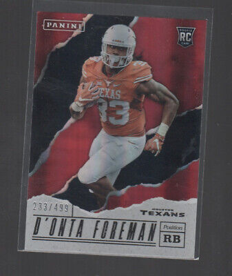 D'ONTA FOREMAN 2019 FATHER'S DAY ROOKIE CARD #44 /499. rookie card picture
