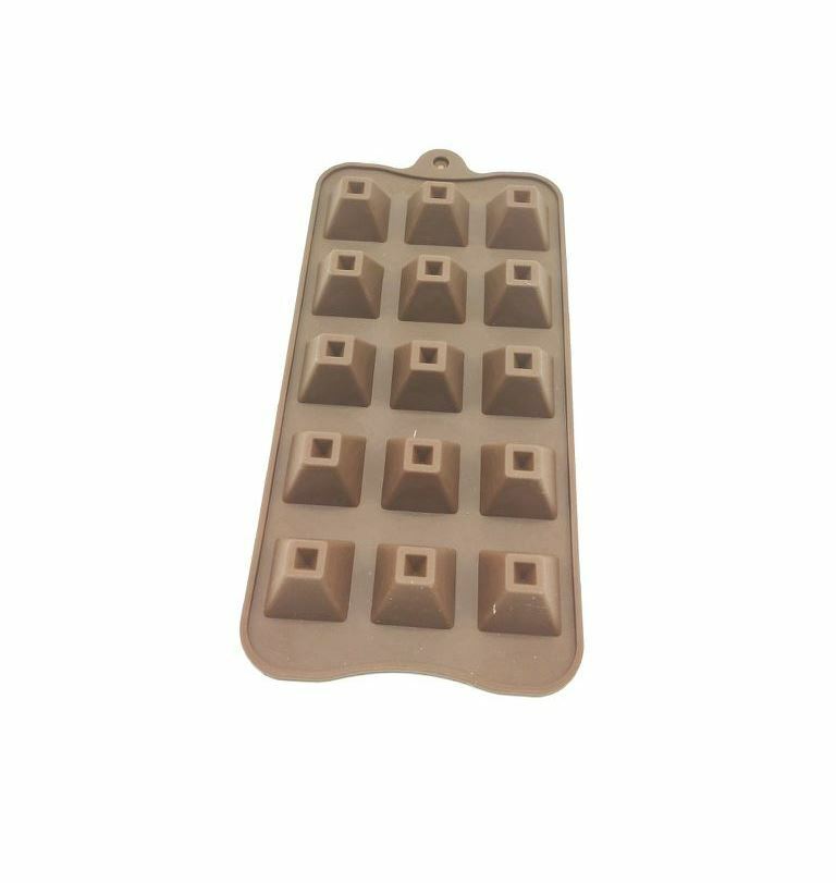 Stampo In Silicone 15 Muffin Cupcake Dolci Budino Cioccolato Forme Piramide bal