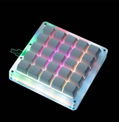 QMK Keyboard VIA Macro Keyboard Macropad 25Keys RGB Backlight Programming Gatero