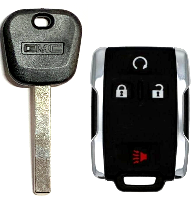 2 KEY CUT SERVICE + GMC 2014-2019 B119 Transponder key + 1 Remote Fob