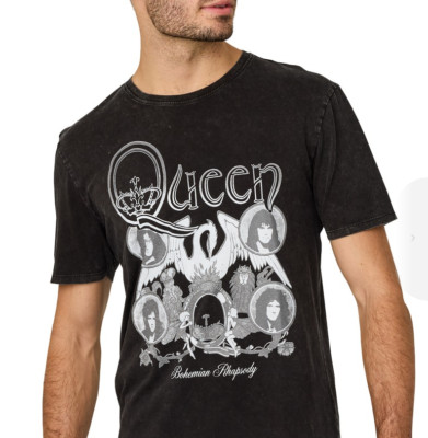 Queen Short Sleeve Licensed Official Merch Tee Medium Freddie Mercury Brian May