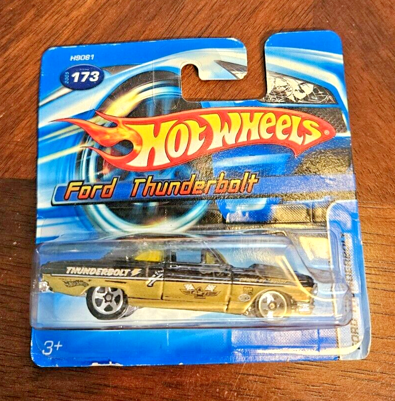 Hot Wheels Ford Thunderbolt Black and Gold Toy Car