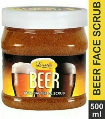 Luster Beer Gel Scrub (Paraben & Sulfate Free)-500 ml (free shipping world)