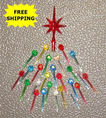 Ceramic Christmas Tree Bulbs Lights Small, Med/Large, Twist Stars **FREE SHIP**